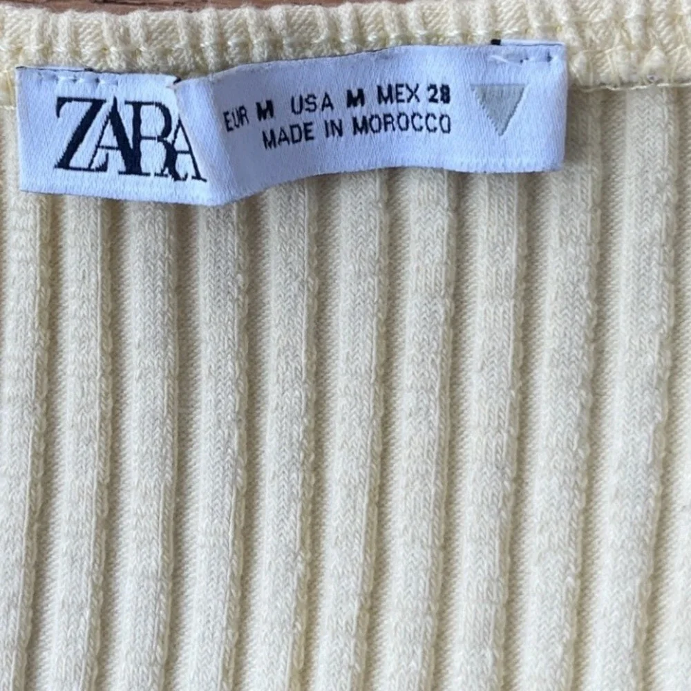 Zara Butter Yellow Bodycon Cut Out‎ Midi Dress M - Picture 6 of 11